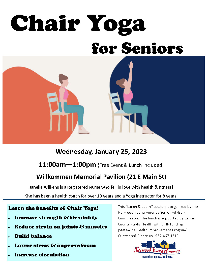 Chair Yoga Class for Seniors on Thu, Feb 22, at Aurora Primary